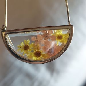 Anthropologie dried flower earrings